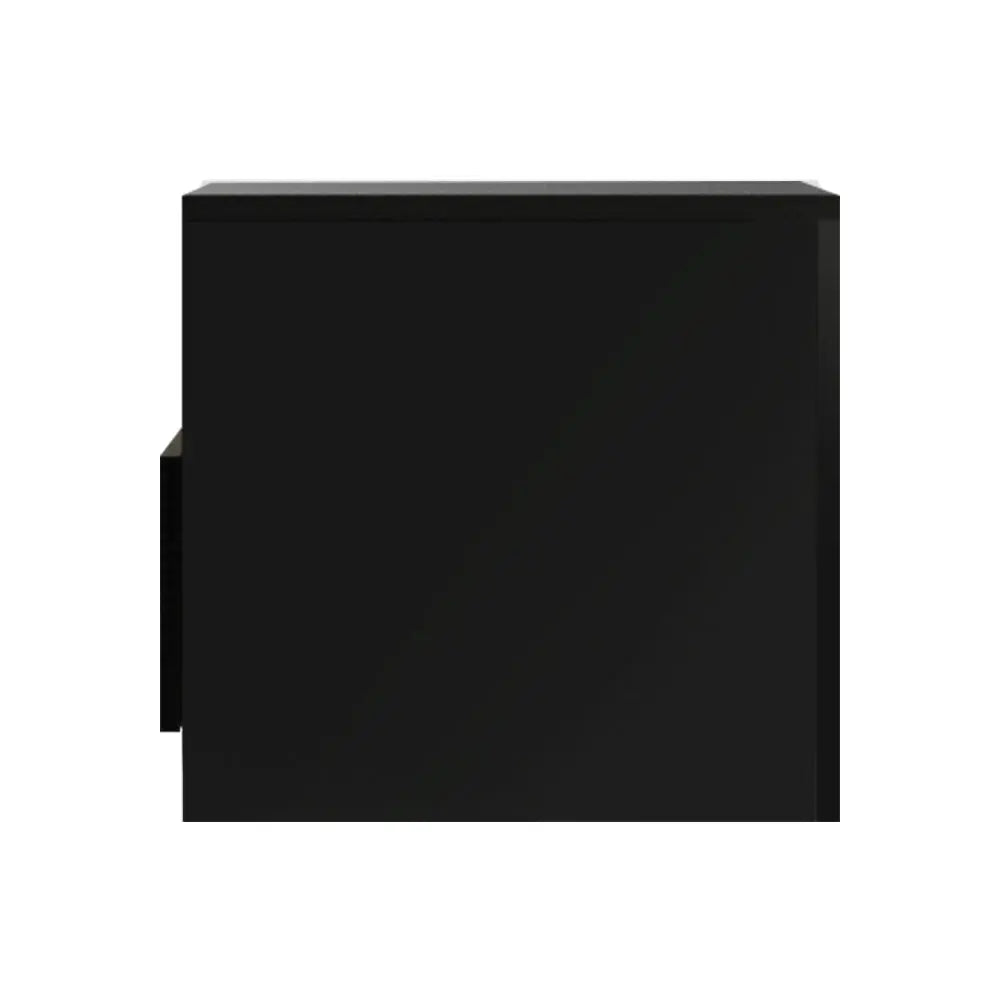 Artiss Bedside Tables Side Table RGB LED Drawers High Gloss Nightstand Black Deals499