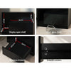 Artiss Bedside Tables Side Table RGB LED Drawers High Gloss Nightstand Black Deals499