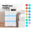 Artiss Bedside Tables Side Table RGB LED Lamp 3 Drawers Nightstand Gloss White Deals499