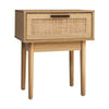 Artiss Bedside Tables Table 1 Drawer Storage Cabinet Rattan Wood Nightstand Deals499