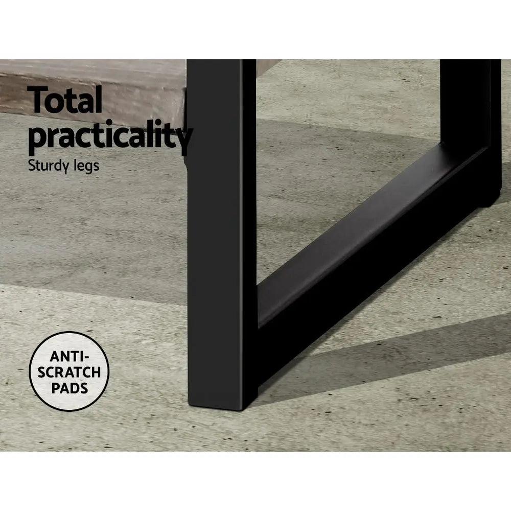 Artiss Bookshelf Wooden Display Shelves Bookcase Shelf Storage Metal Wall Black Deals499