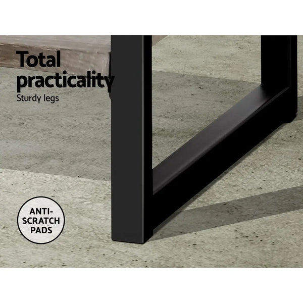 Artiss Bookshelf Wooden Display Shelves Bookcase Shelf Storage Metal Wall Black Deals499