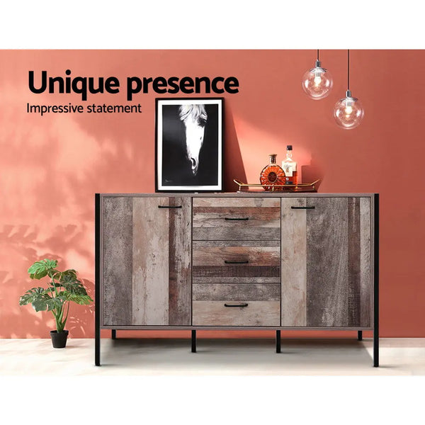 Artiss Buffet Sideboard Storage Cabinet Industrial Rustic Wooden Deals499