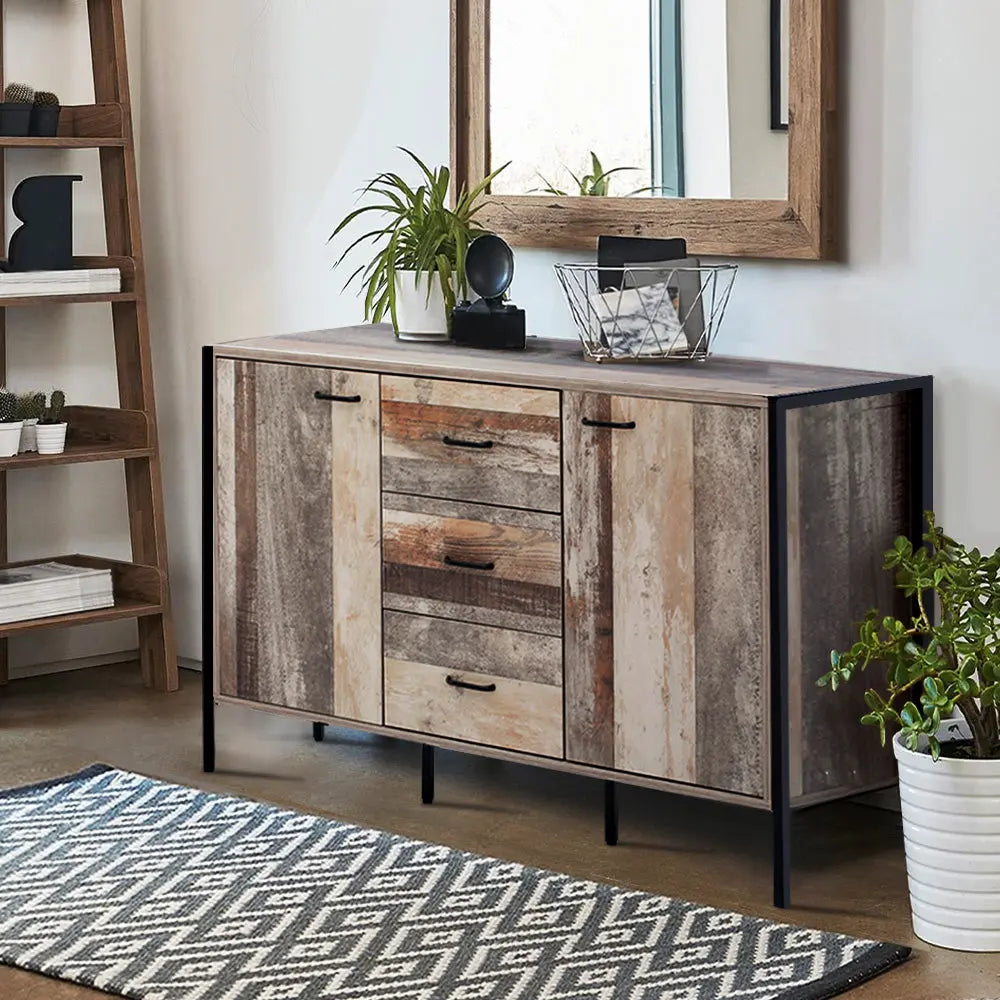 Artiss Buffet Sideboard Storage Cabinet Industrial Rustic Wooden Deals499