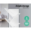 Artiss Display Shelf 9-Shelf Tree Bookshelf Book Storage Rack Bookcase White Deals499