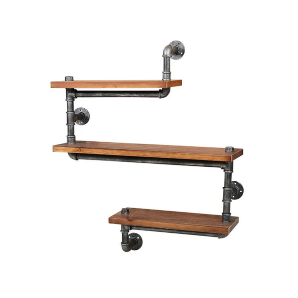 Artiss Display Shelves Rustic Bookshelf Industrial DIY Pipe Shelf Wall Brackets Deals499