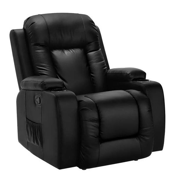Artiss Electric Massage Chair Recliner Luxury Lounge Sofa Armchair Heat Leather Deals499
