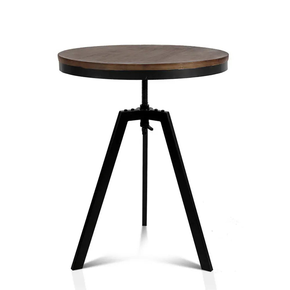 Artiss Elm Wood Round Dining Table - Dark Brown Deals499