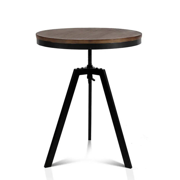 Artiss Elm Wood Round Dining Table - Dark Brown Deals499