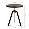 Artiss Elm Wood Round Dining Table - Dark Brown Deals499