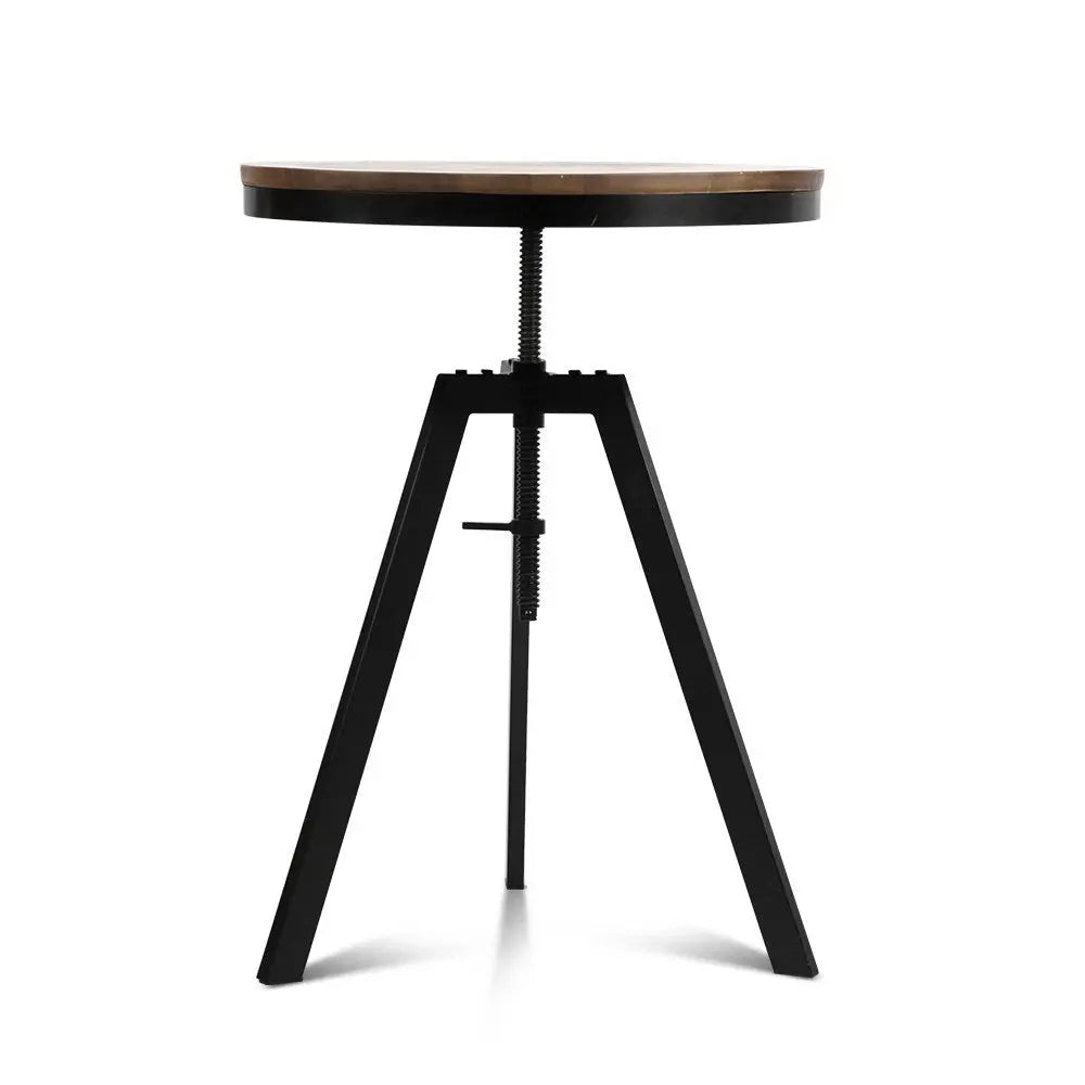 Artiss Elm Wood Round Dining Table - Dark Brown Deals499