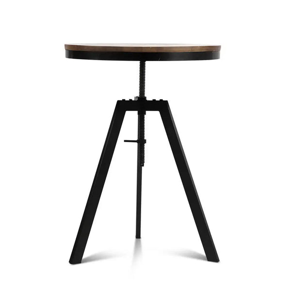 Artiss Elm Wood Round Dining Table - Dark Brown Deals499