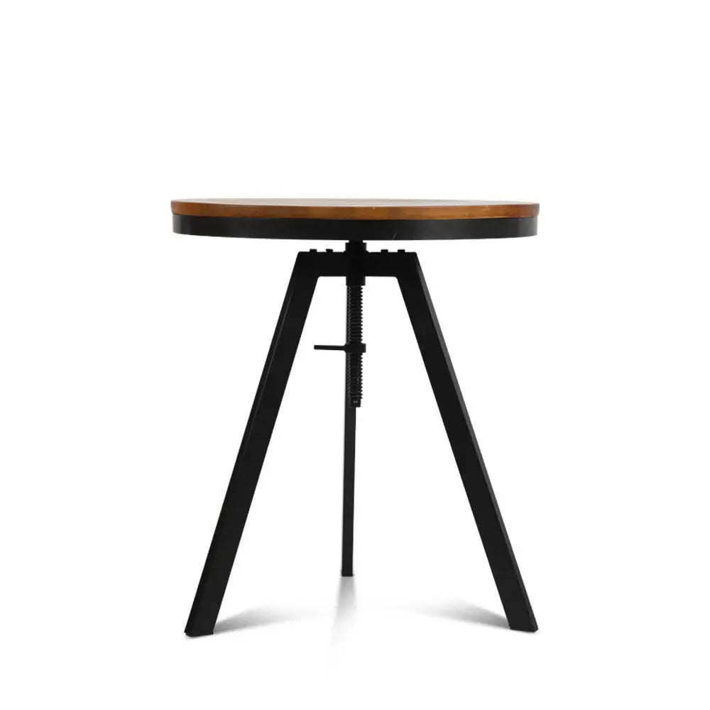 Artiss Elm Wood Round Dining Table - Dark Brown Deals499