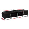 Artiss Entertainment Unit with Cabinets - Black Deals499