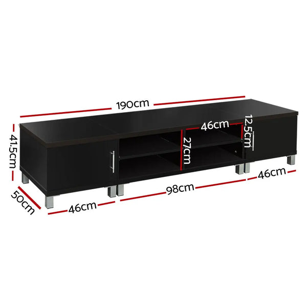 Artiss Entertainment Unit with Cabinets - Black Deals499