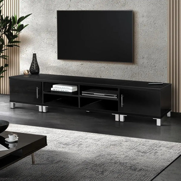 Artiss Entertainment Unit with Cabinets - Black Deals499