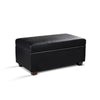 Artiss Faux PU Leather Storage Ottoman - Black Deals499