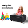 Artiss Faux PU Leather Storage Ottoman - Black Deals499