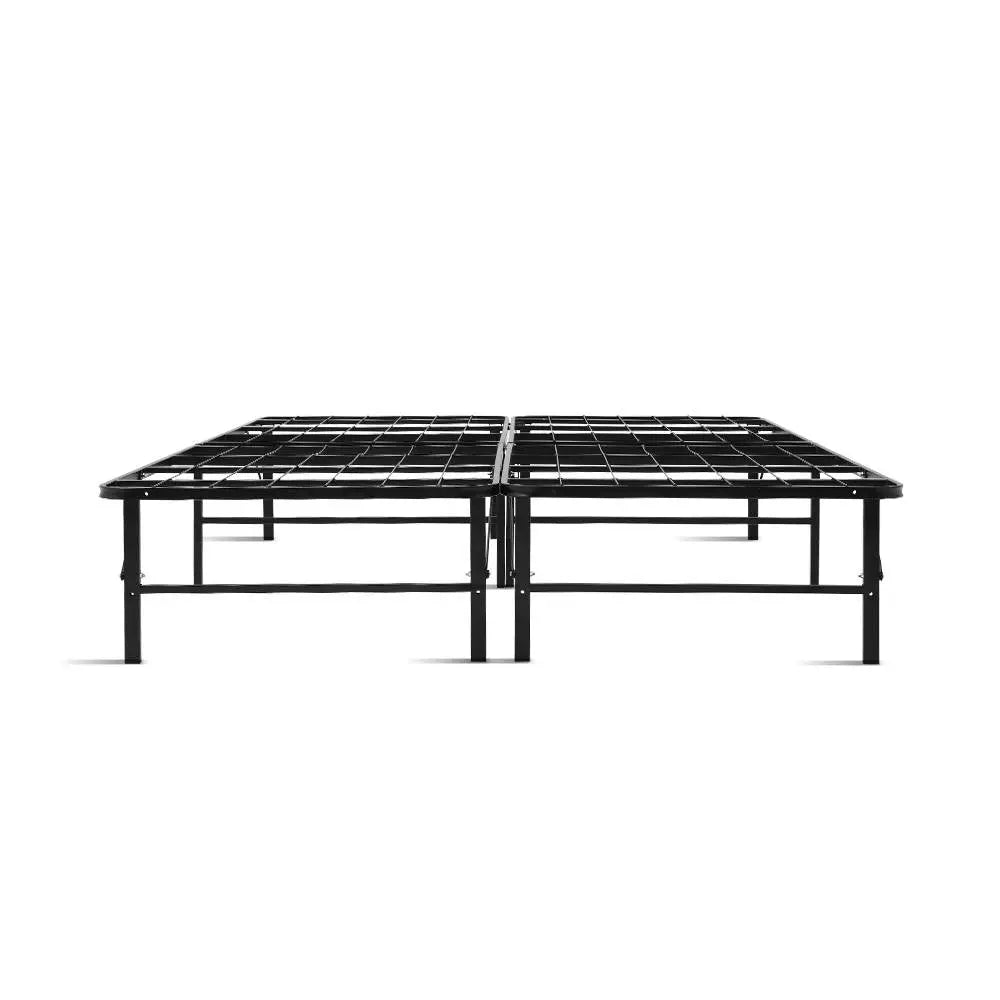 Artiss Folding Queen Metal Bed Frame - Black Deals499