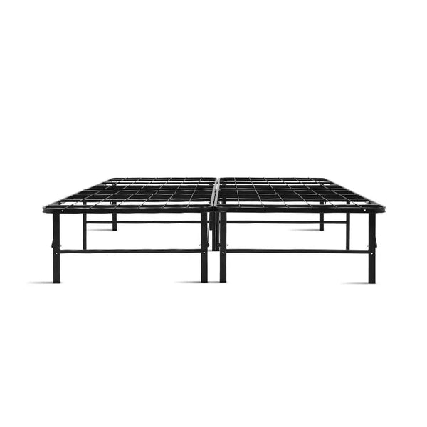 Artiss Folding Queen Metal Bed Frame - Black Deals499