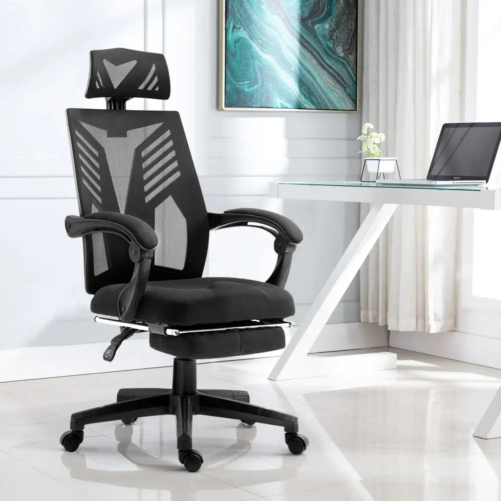 Artiss Gaming Office Chair Computer Desk Chair Home Work Recliner Black Deals499