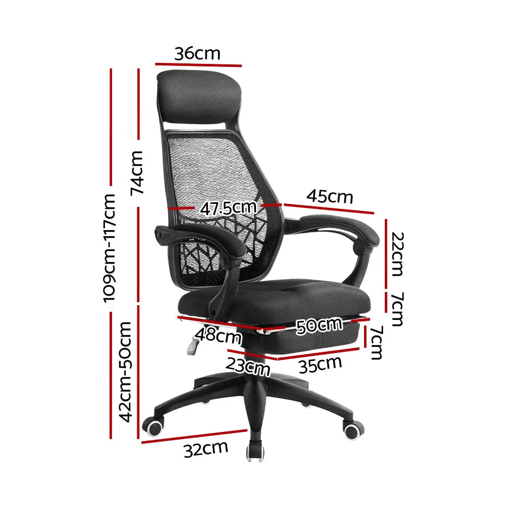 Artiss Gaming Office Chair Computer Desk Chair Home Work Study Black Deals499