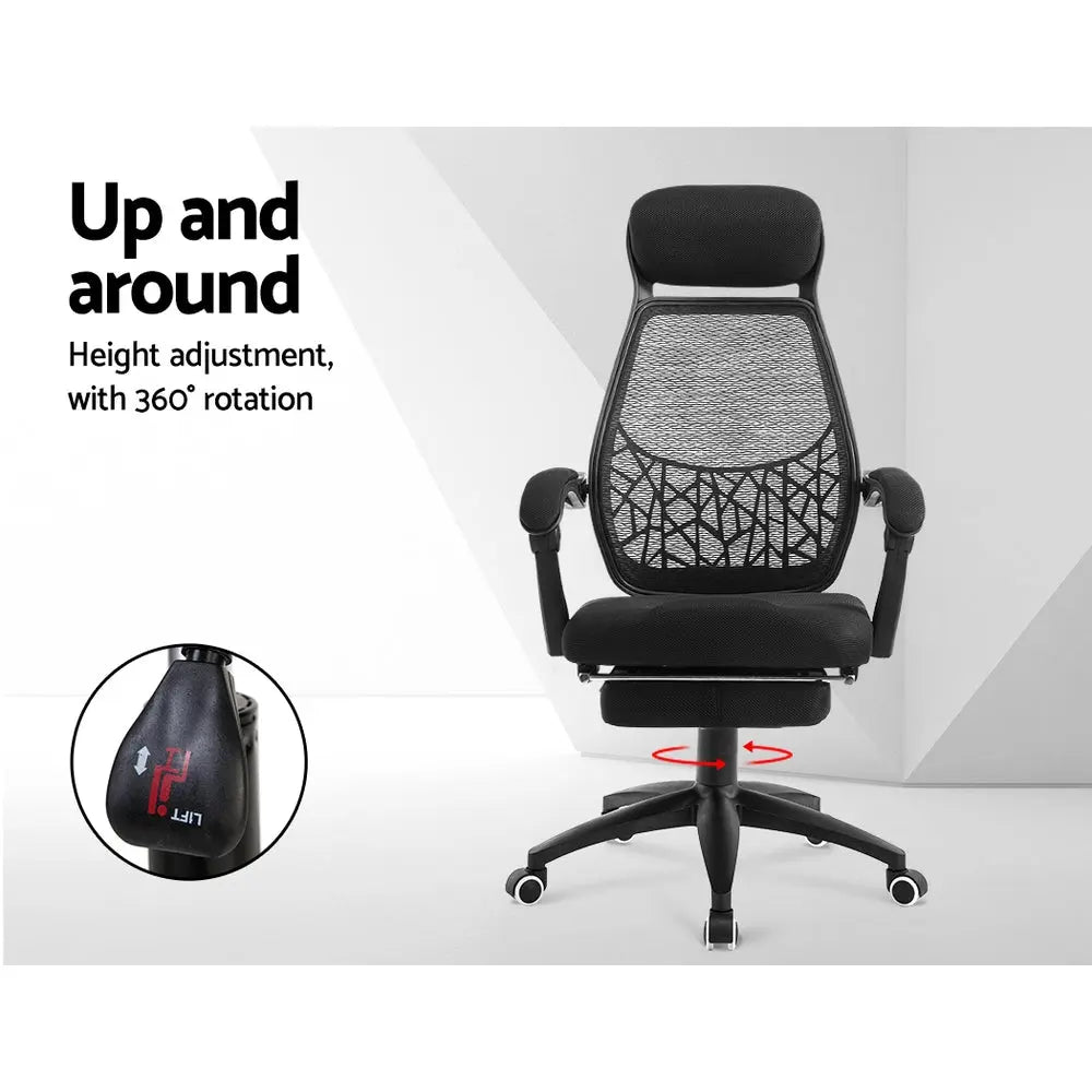 Artiss Gaming Office Chair Computer Desk Chair Home Work Study Black Deals499