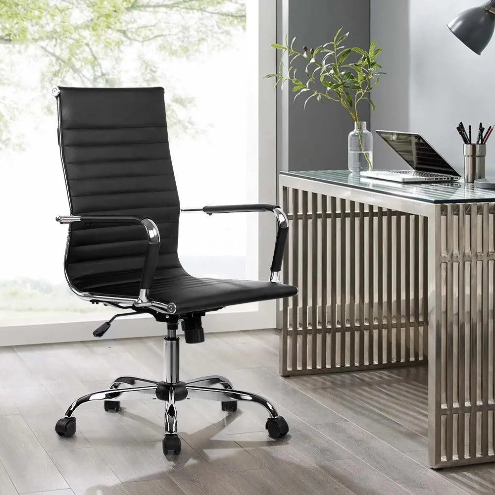 Artiss Gaming Office Chair Computer Desk Chairs Home Work Study Black High Back Deals499