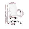 Artiss Gaming Office Chair Computer Desk Chairs Home Work Study White High Back Deals499