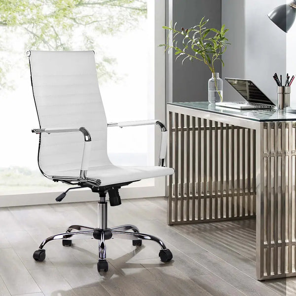 Artiss Gaming Office Chair Computer Desk Chairs Home Work Study White High Back Deals499