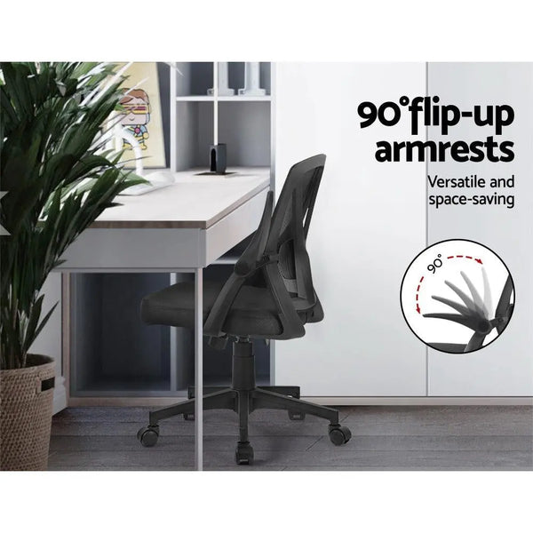 Artiss Gaming Office Chair Mesh Computer Chairs Swivel Executive Mid Back Black Deals499