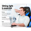 Artiss Gaming Office Chairs Computer Seating Racing Recliner Footrest Black Blue Deals499