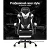 Artiss Gaming Office Chairs Computer Seating Racing Recliner Footrest Black White Deals499