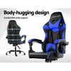 Artiss Gaming Office Chairs Computer Seating Racing Recliner Racer Black Blue Deals499
