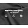Artiss Issa Bed Frame Fabric Gas Lift Storage - Charcoal Queen Deals499