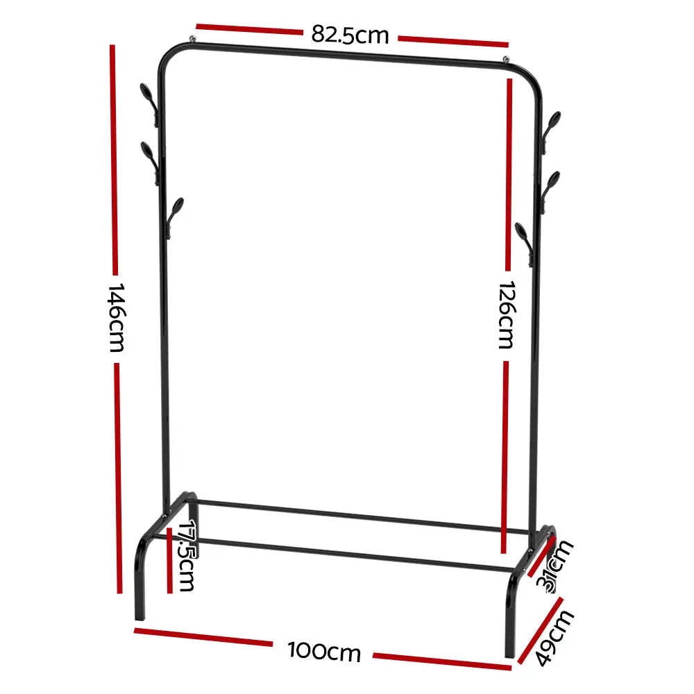 Artiss Jena Coat Rack Clothes Rail Garment Hanger Hat Hanger Display Stand Deals499