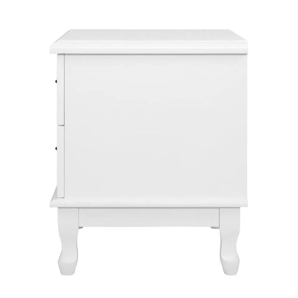 Artiss KUBI Bedside Tables 2 Drawers Side Table French Nightstand Storage Cabinet Deals499