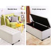 Artiss Large Fabric Storage Ottoman - Beige Deals499