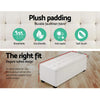 Artiss Large Fabric Storage Ottoman - Beige Deals499