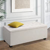 Artiss Large Fabric Storage Ottoman - Beige Deals499