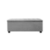 Artiss Large Fabric Storage Ottoman - Light Grey Deals499
