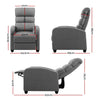 Artiss Luxury Recliner Chair Chairs Lounge Armchair Sofa Fabric Cover Grey Deals499