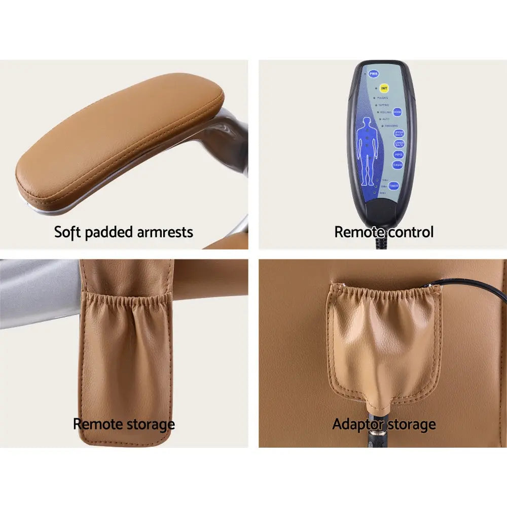 Artiss Massage Office Chair Gaming Chair Computer Desk Chair 8 Point Vibration Espresso Deals499