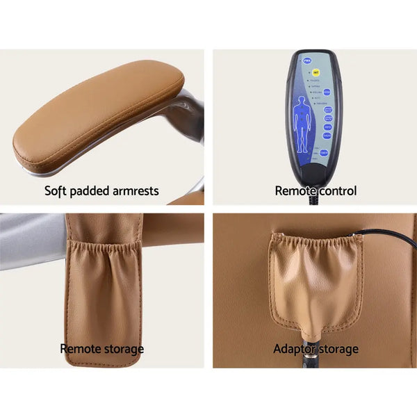 Artiss Massage Office Chair Gaming Chair Computer Desk Chair 8 Point Vibration Espresso Deals499