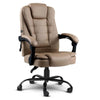 Artiss Massage Office Chair PU Leather Recliner Computer Gaming Chairs Espresso Deals499