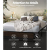 Artiss Metal Bed Frame Queen Size Mattress Base Platform Foundation Wooden OSLO Deals499