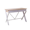 Artiss Metal Desk with Drawer - White with Oak Top Deals499