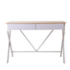 Artiss Metal Desk with Drawer - White with Oak Top Deals499