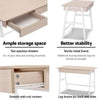 Artiss Metal Desk with Drawer - White with Oak Top Deals499