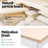 Artiss Metal Desk with Drawer - White with Wooden Top Deals499